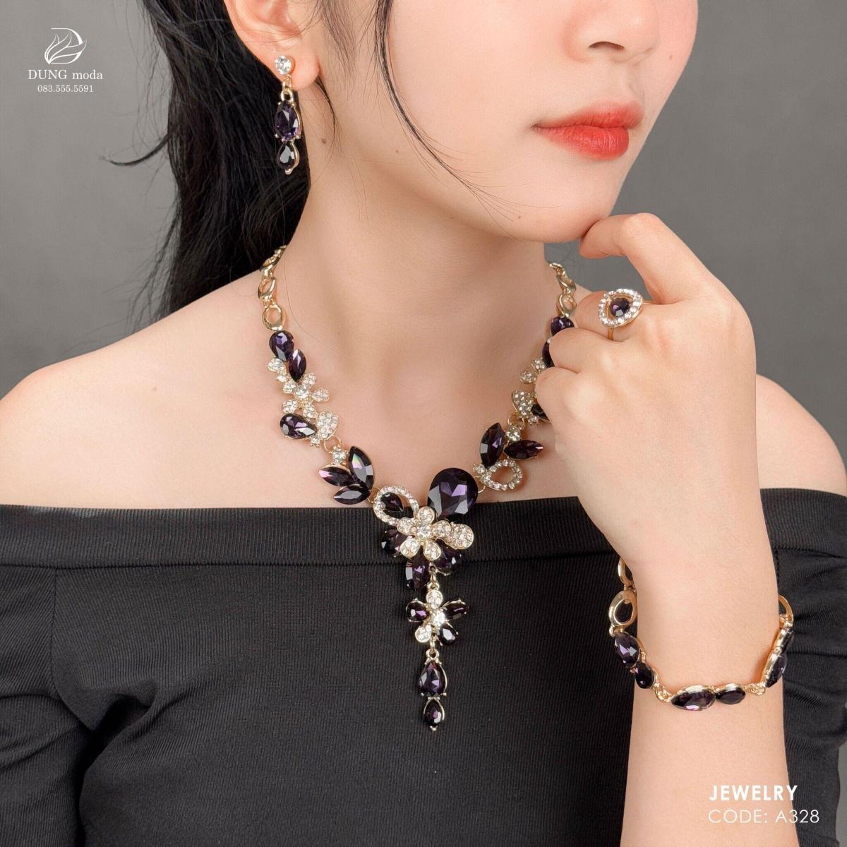Bộ trang sức cao cấp A328, ảnh 12