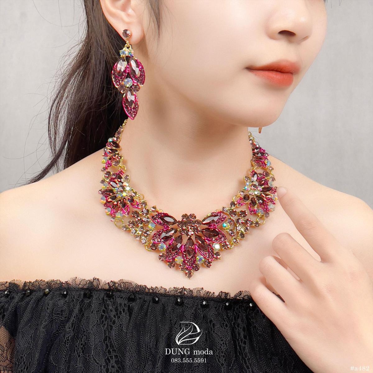 Bộ Trang Sức Pha Lê A482, ảnh 3