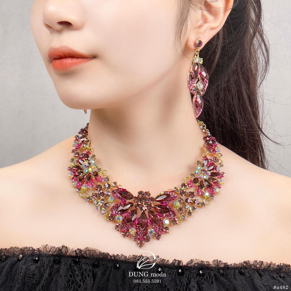 Bộ Trang Sức Pha Lê A482, ảnh 1