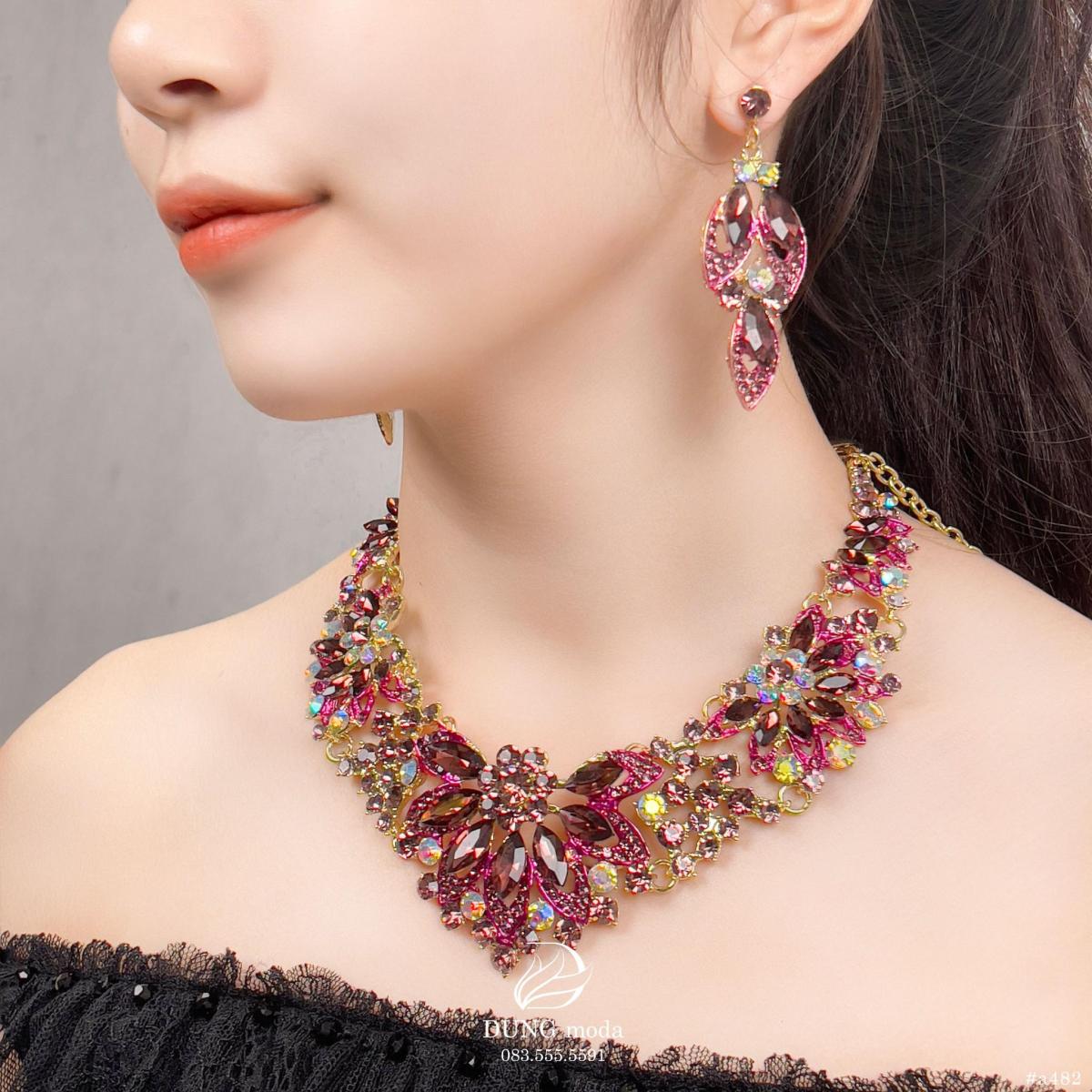 Bộ Trang Sức Pha Lê A482, ảnh 2