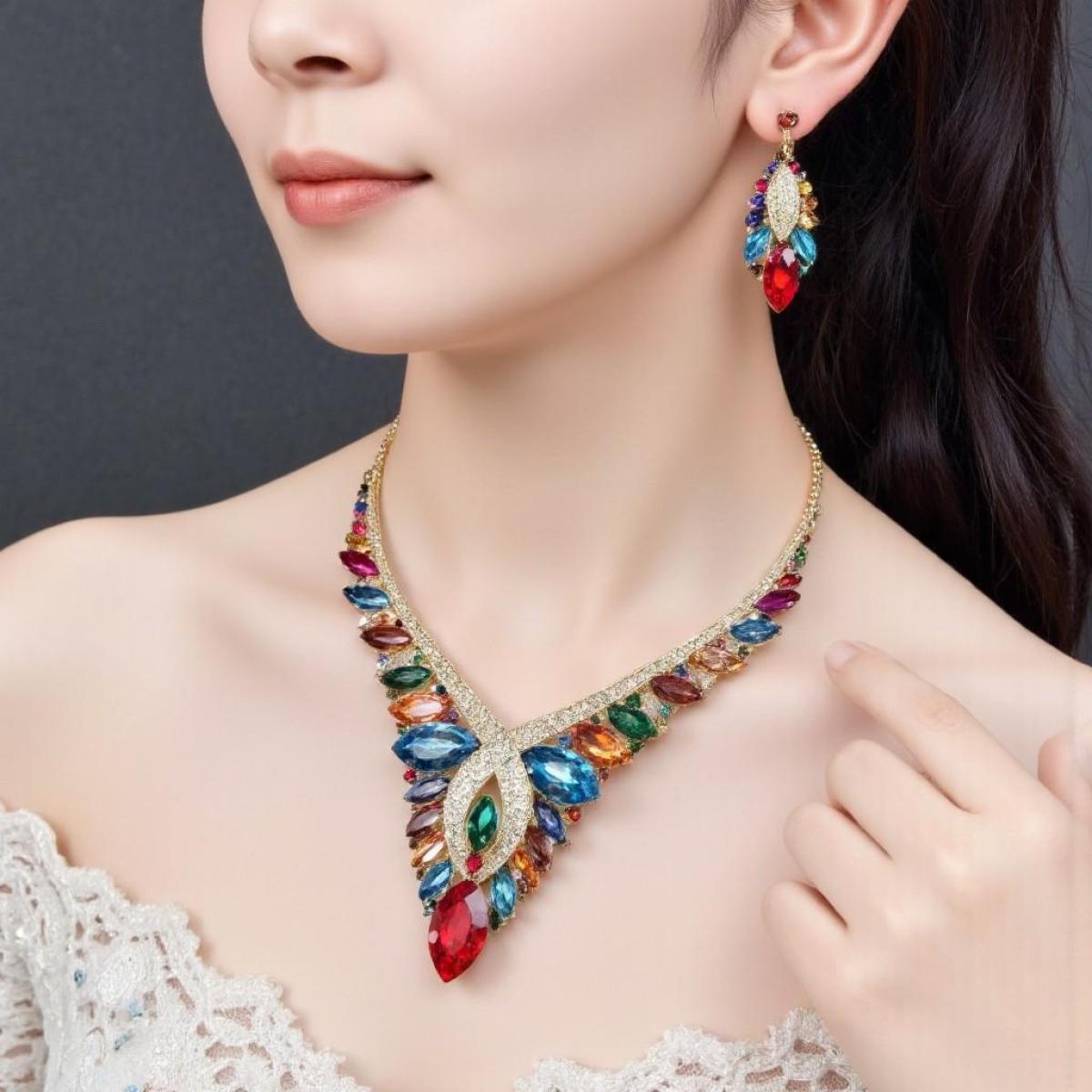 Bộ Trang Sức Pha Lê A488, ảnh 2