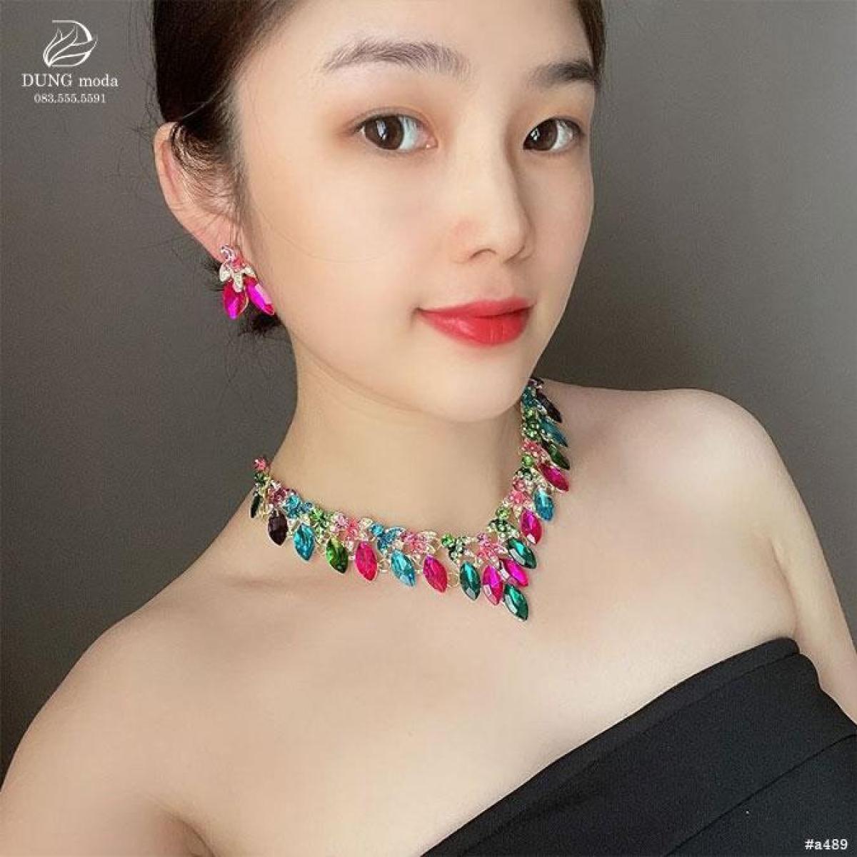 Bộ Trang Sức Pha Lê A489, ảnh 1