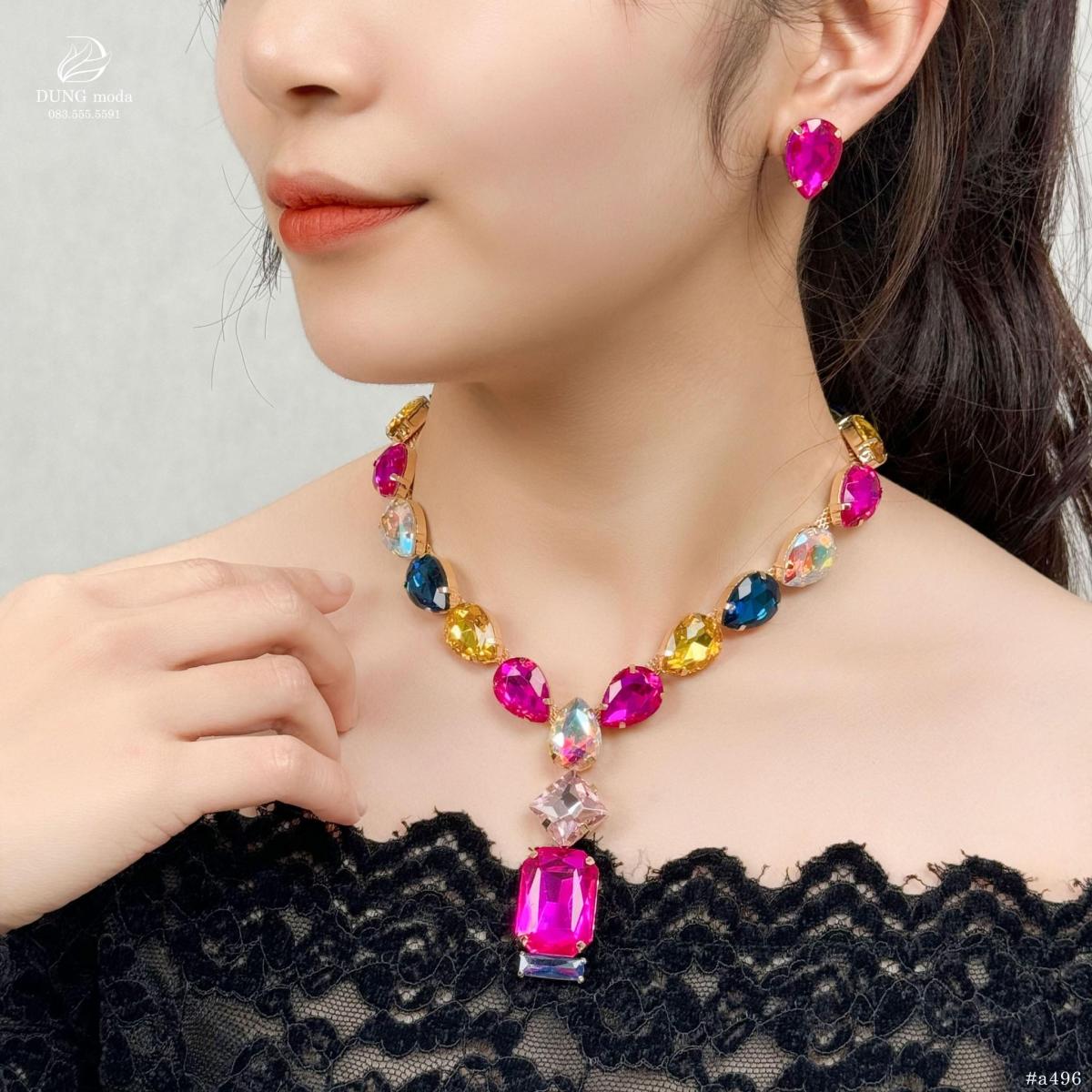 Bộ Trang Sức Pha Lê A496, ảnh 3