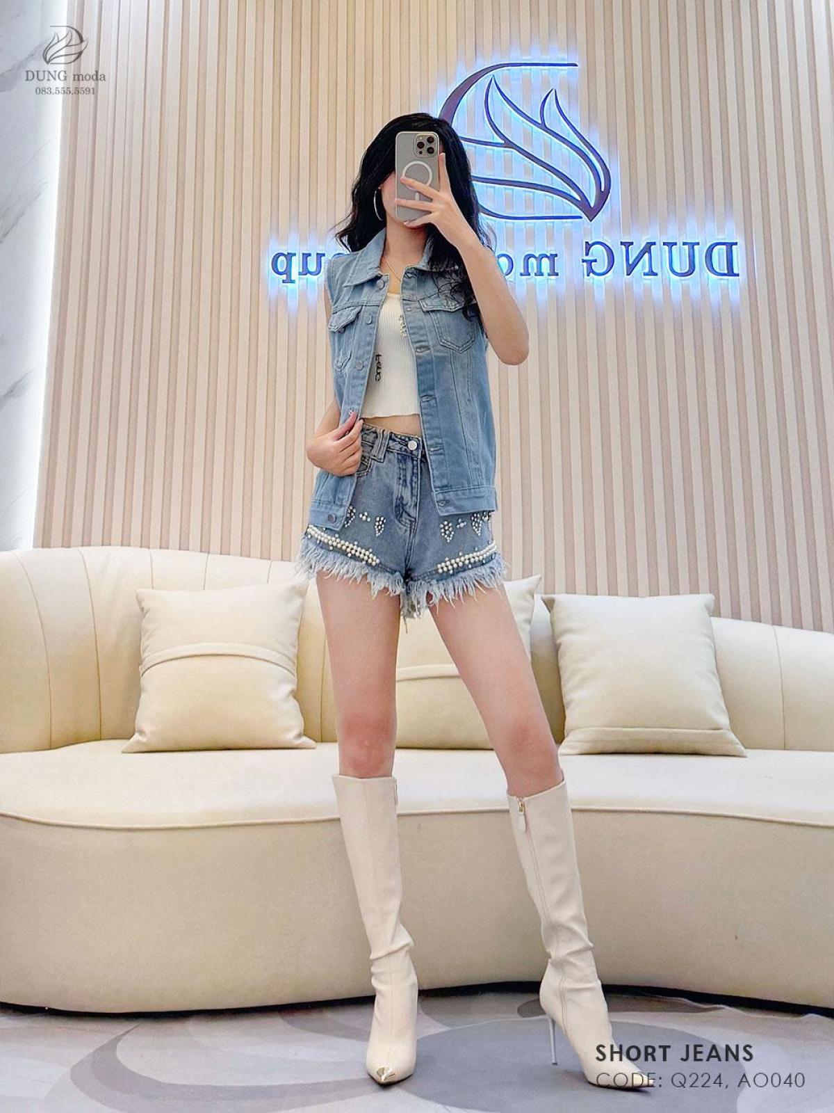 Áo Jean Quảng Châu AO040, ảnh 5