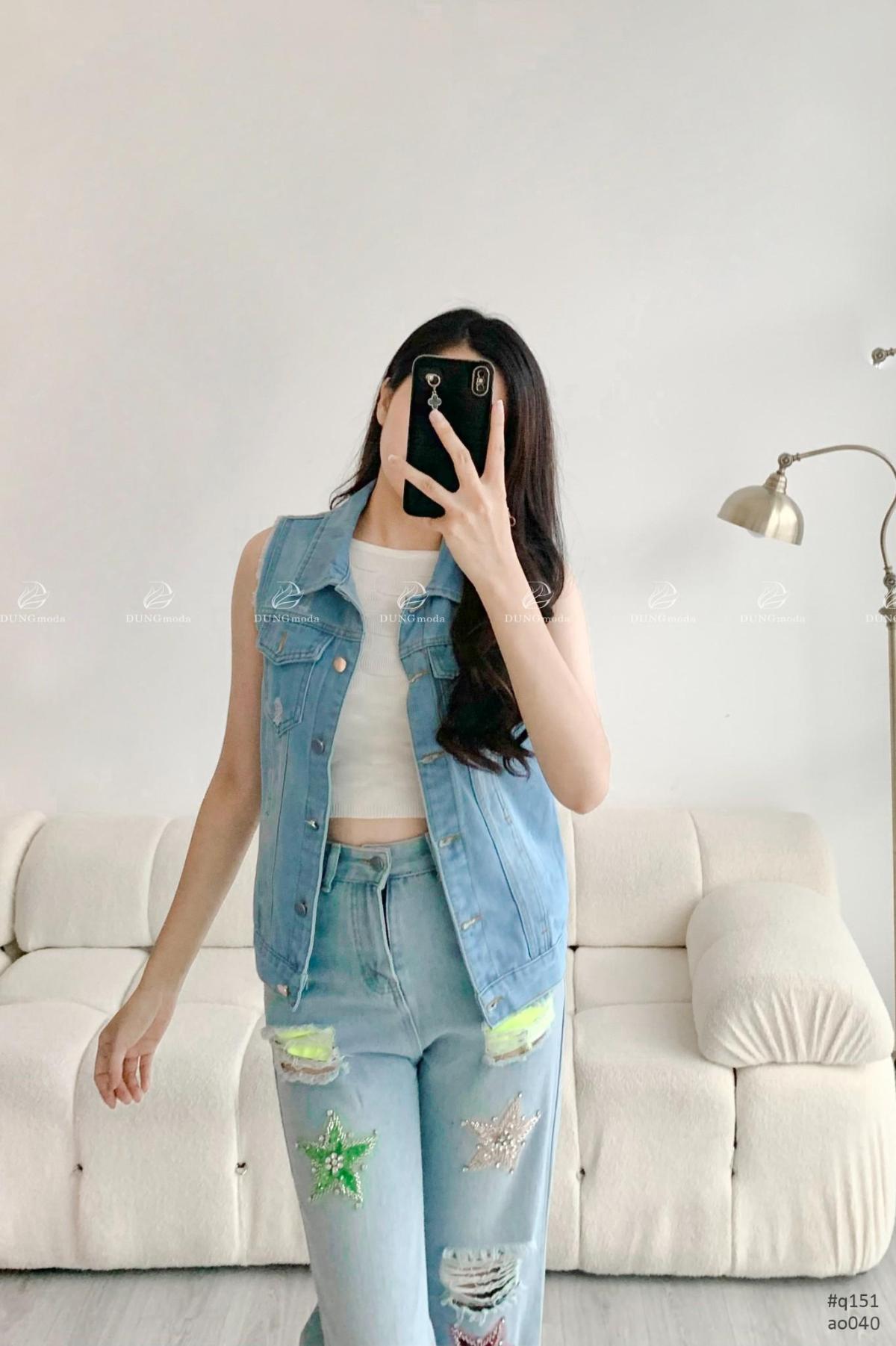 Áo Jean Quảng Châu AO040, ảnh 9