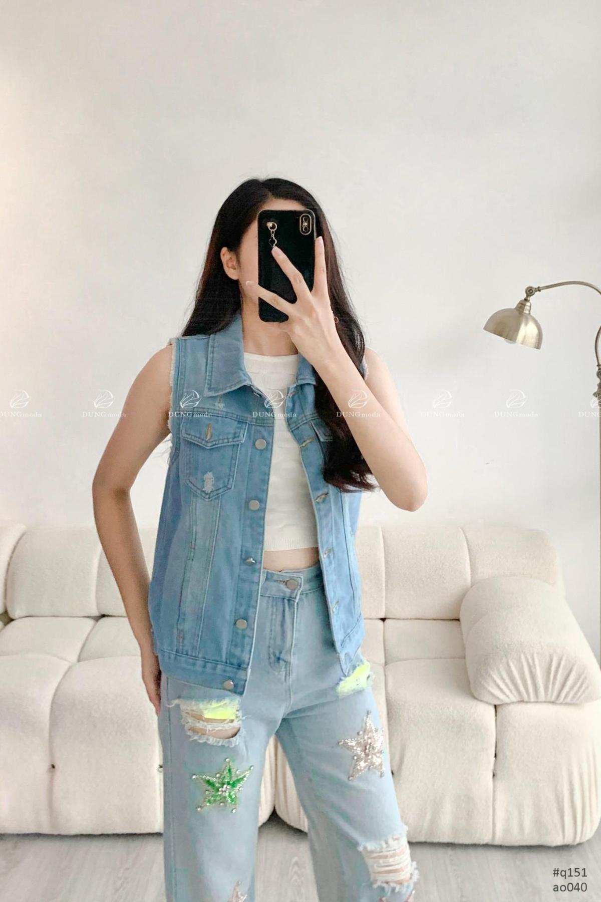 Áo Jean Quảng Châu AO040, ảnh 10