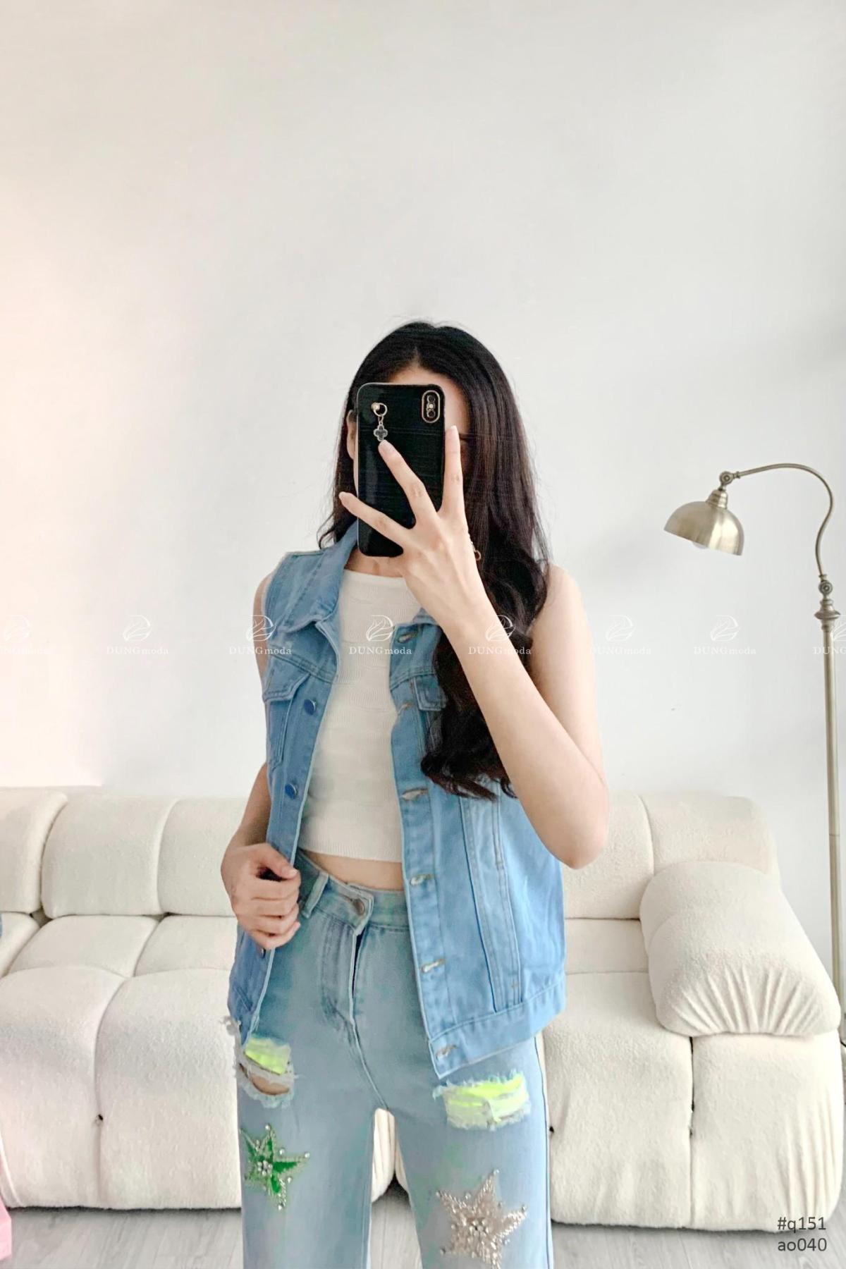 Áo Jean Quảng Châu AO040, ảnh 7