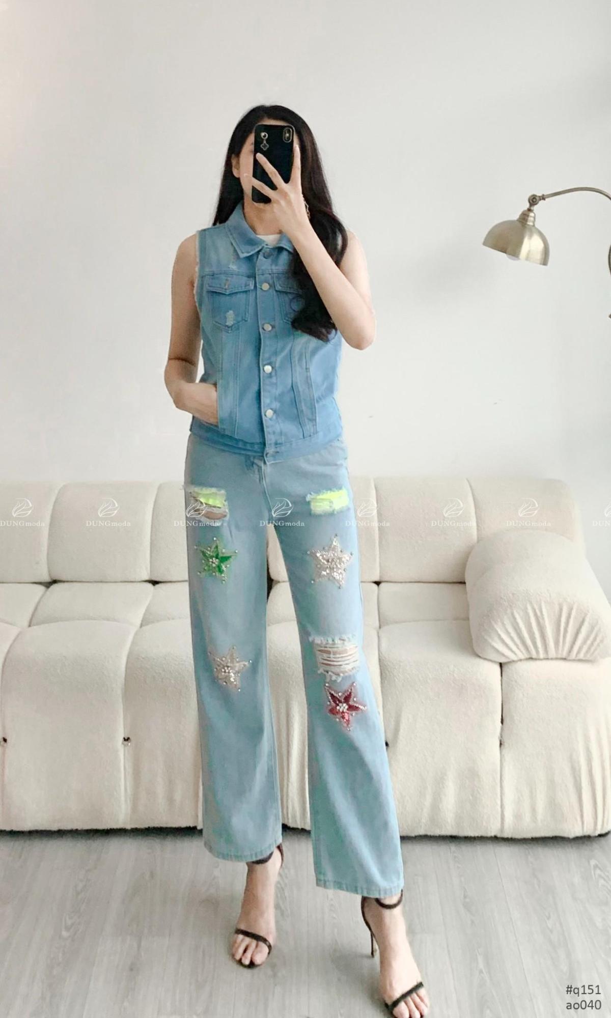 Áo Jean Quảng Châu AO040, ảnh 11