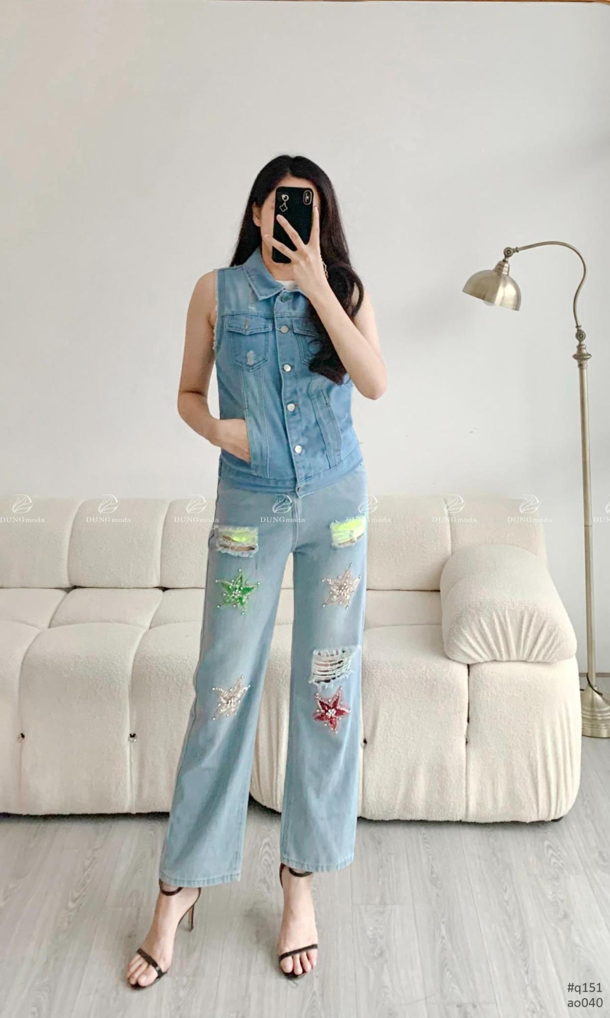 Áo Jean Quảng Châu AO040, ảnh 8