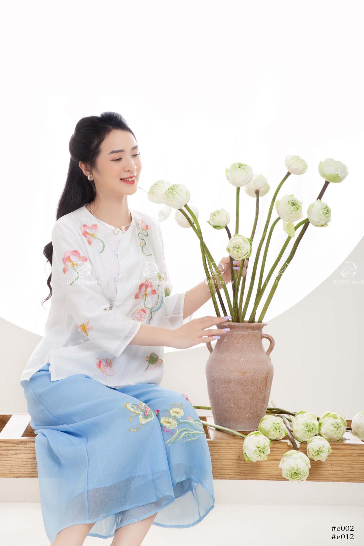 Áo Thêu Quảng Châu E002 3712, ảnh 10