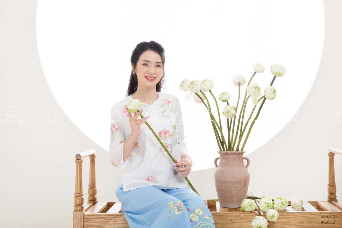 Áo Thêu Quảng Châu E002 3712, ảnh 8