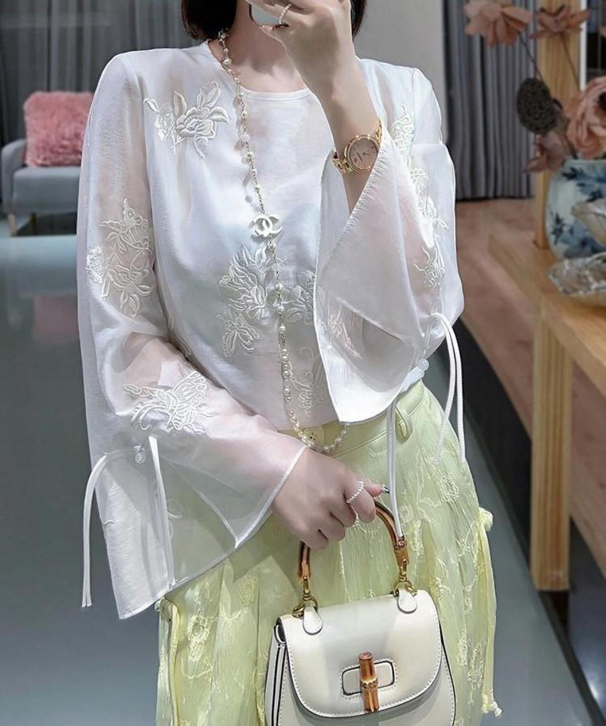Áo Thêu Quảng Châu E003 9157, ảnh 3