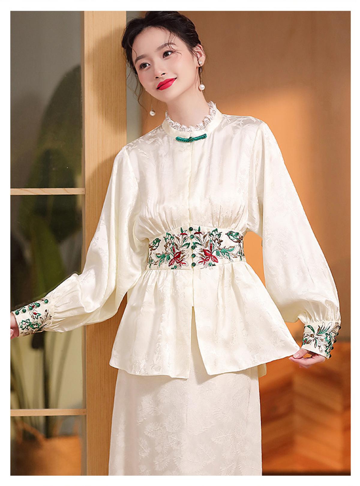 Áo Thêu Quảng Châu E009