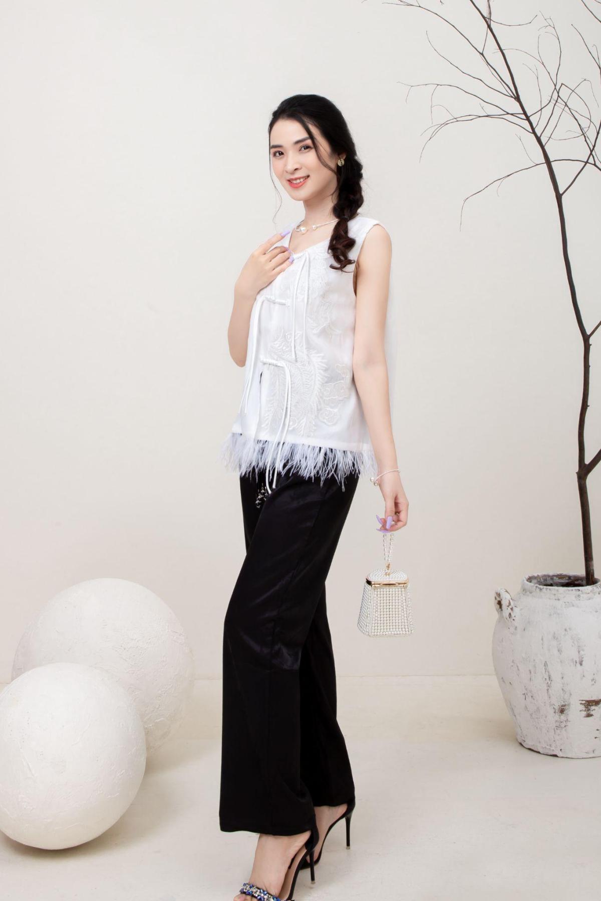 Áo Lụa Thêu Quảng Châu E023 0016, ảnh 5