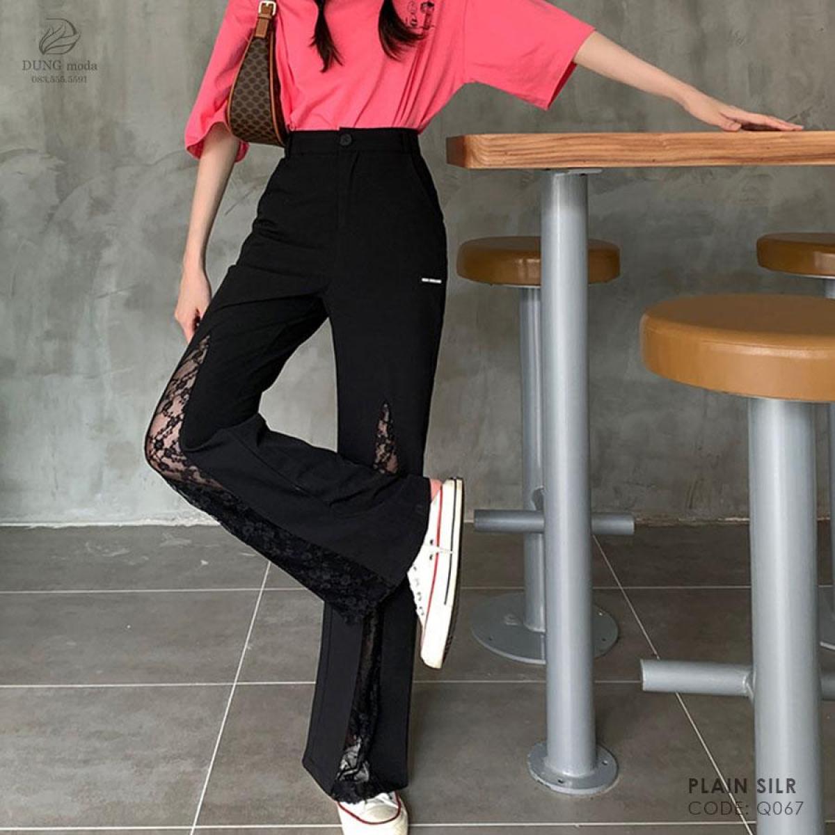 Quần Loe Đen Q067