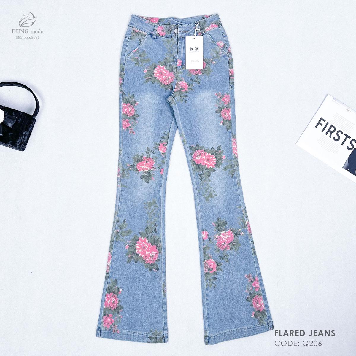 Quần Jean Ống Loe Q206 759, ảnh 8