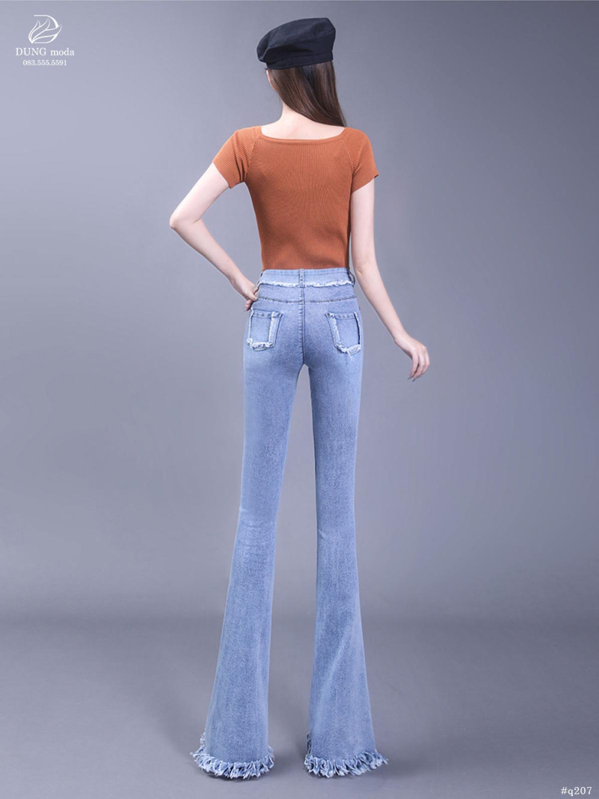 Quần Jean Ống Loe Q207 758, ảnh 3