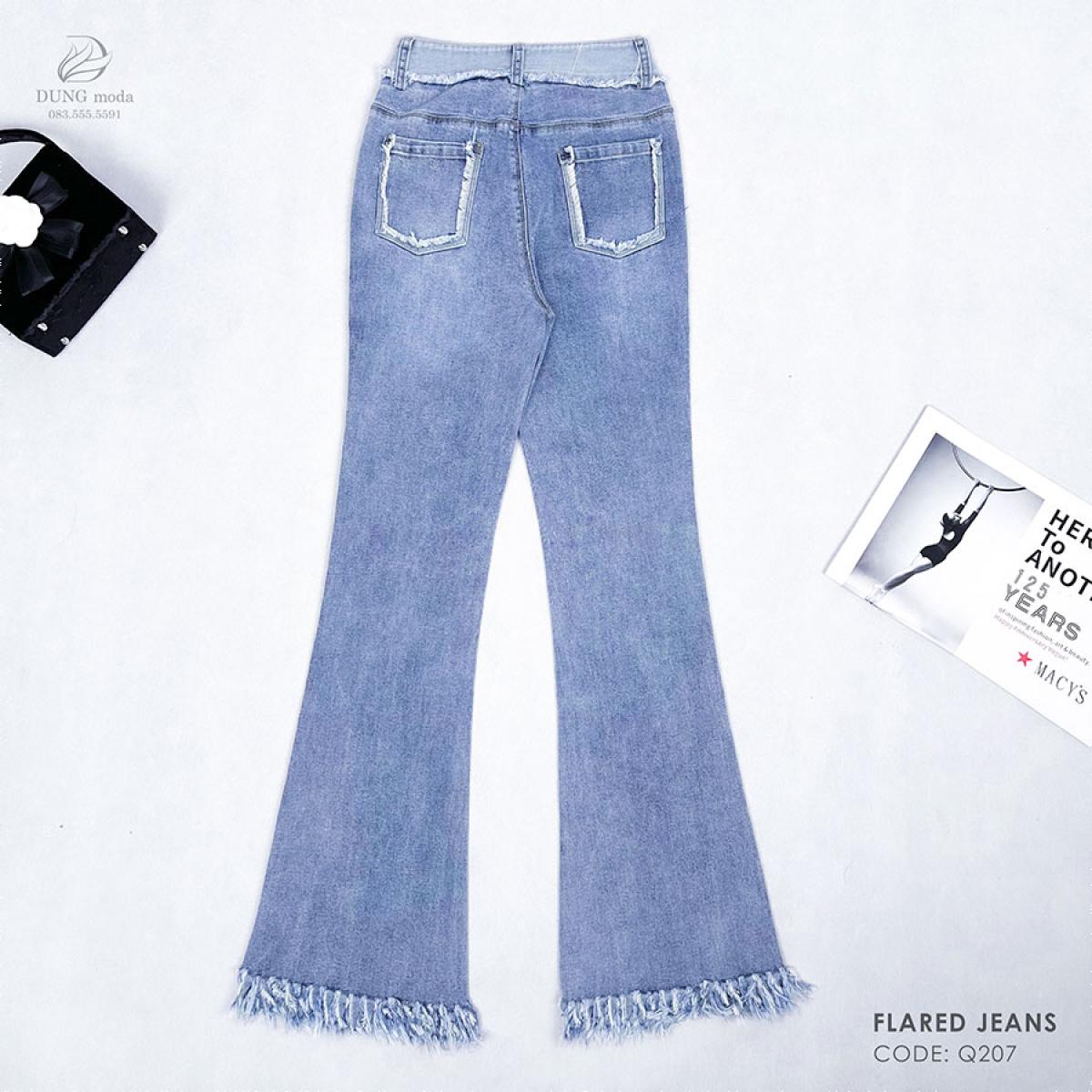 Quần Jean Ống Loe Q207 758, ảnh 6