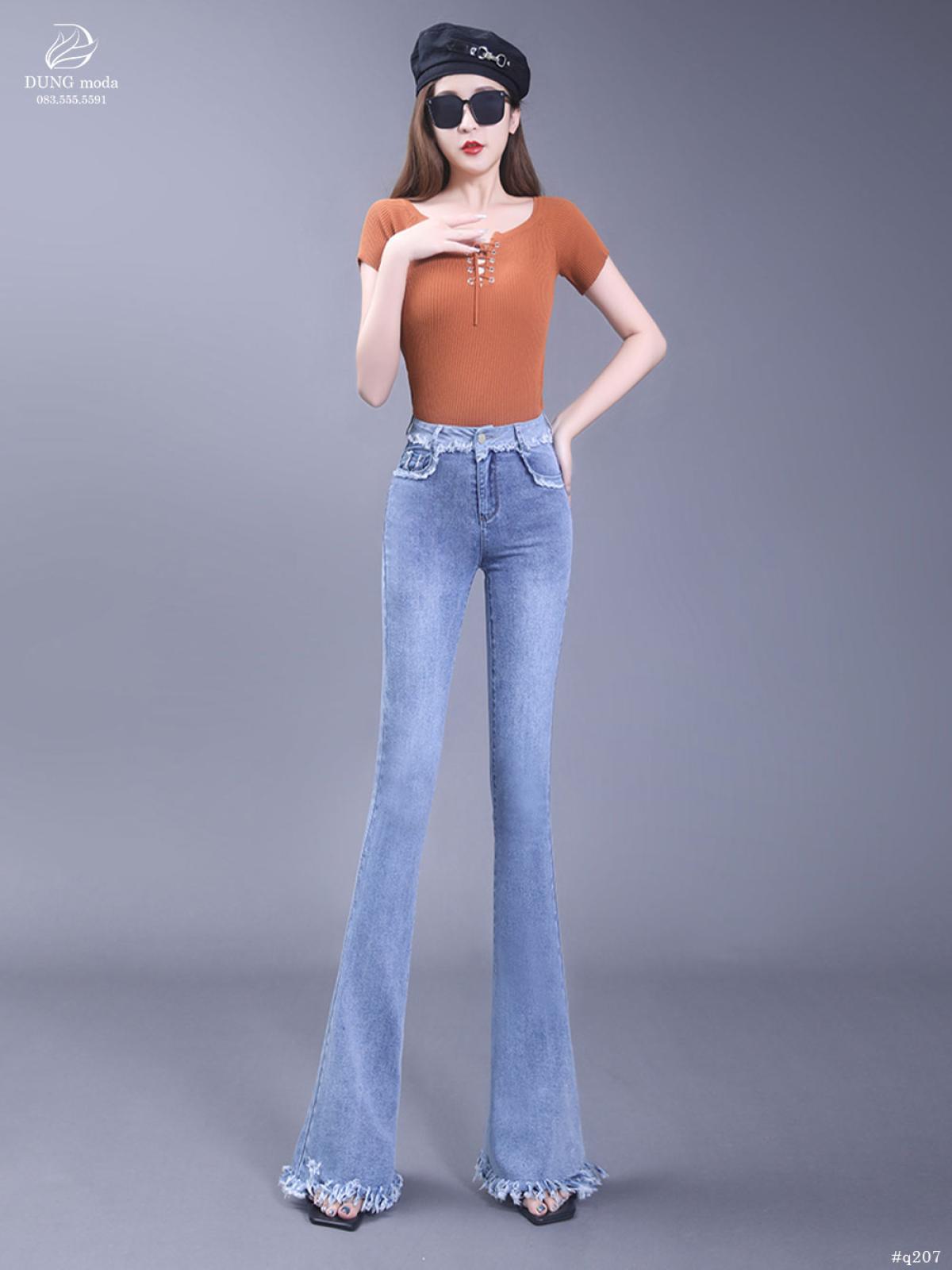 Quần Jean Ống Loe Q207 758, ảnh 1
