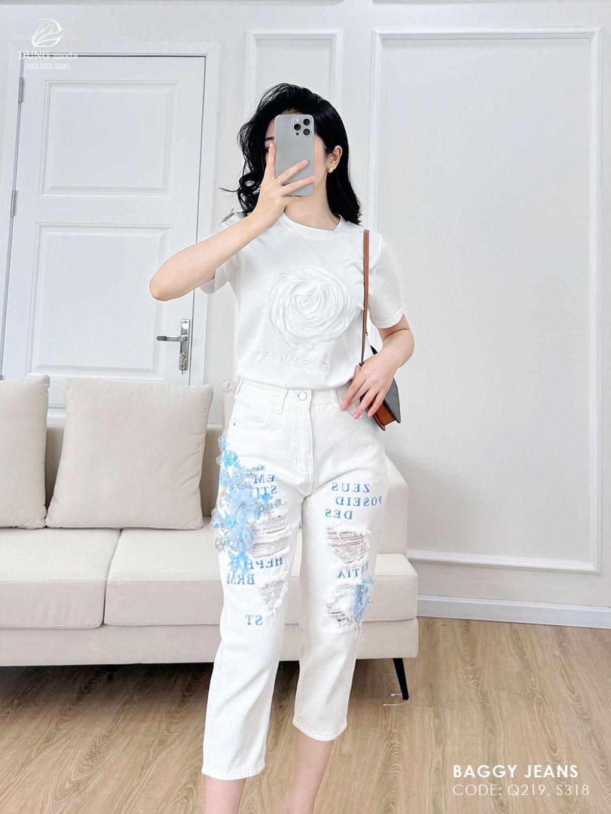 Quần Jean Baggy Q219 1069, ảnh 1