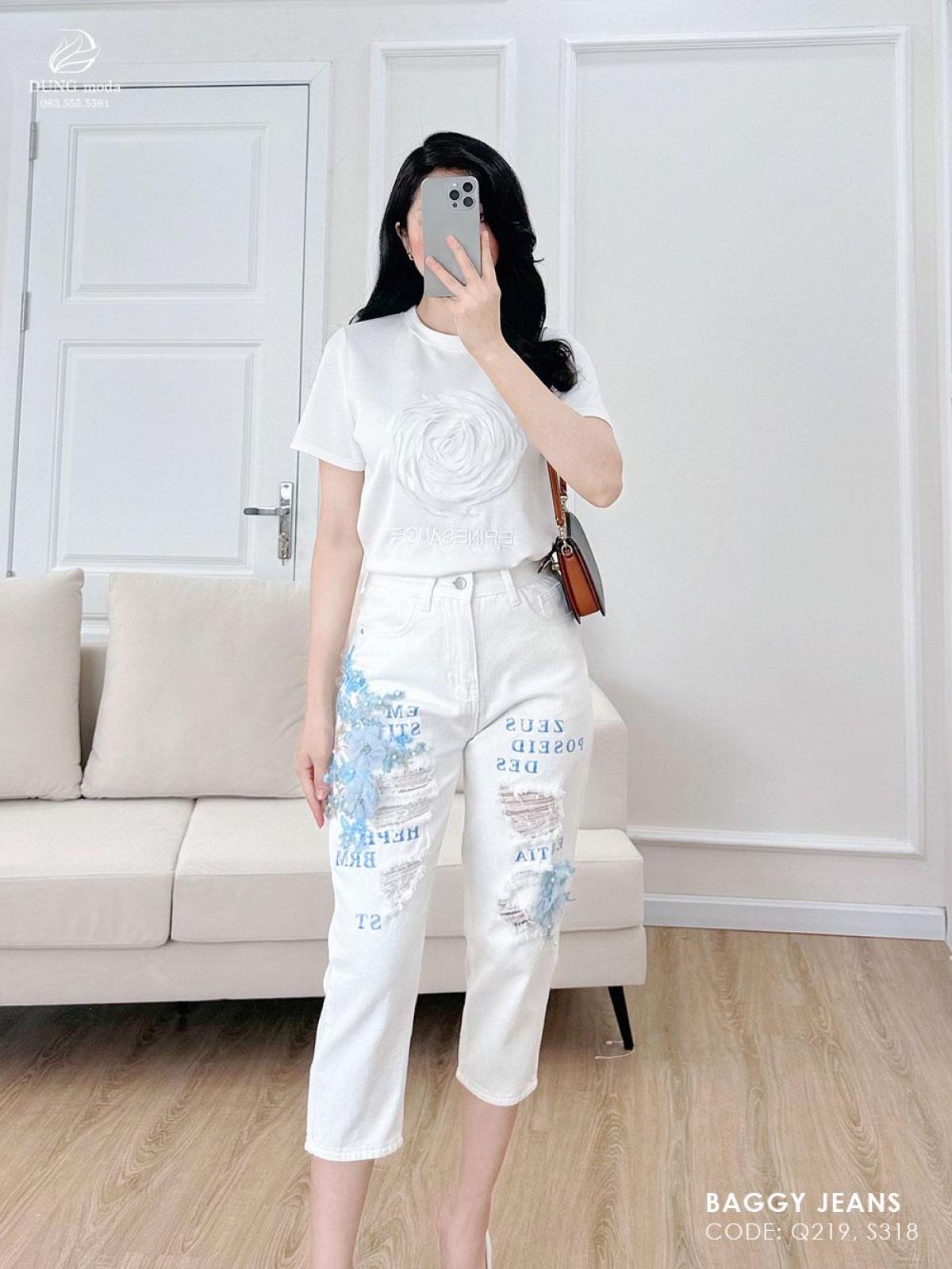 Quần Jean Baggy Q219 1069, ảnh 2