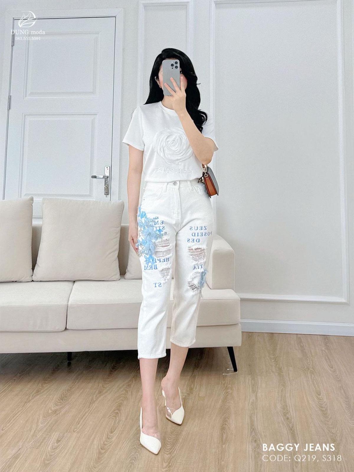 Quần Jean Baggy Q219 1069, ảnh 4