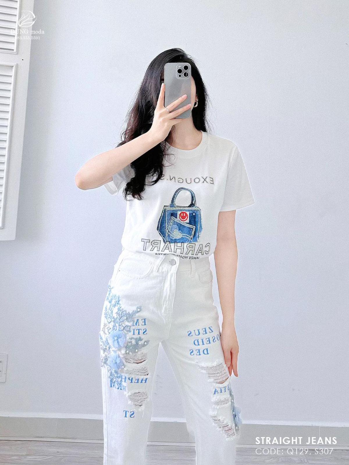 Quần Jean Baggy Q219 1069, ảnh 7