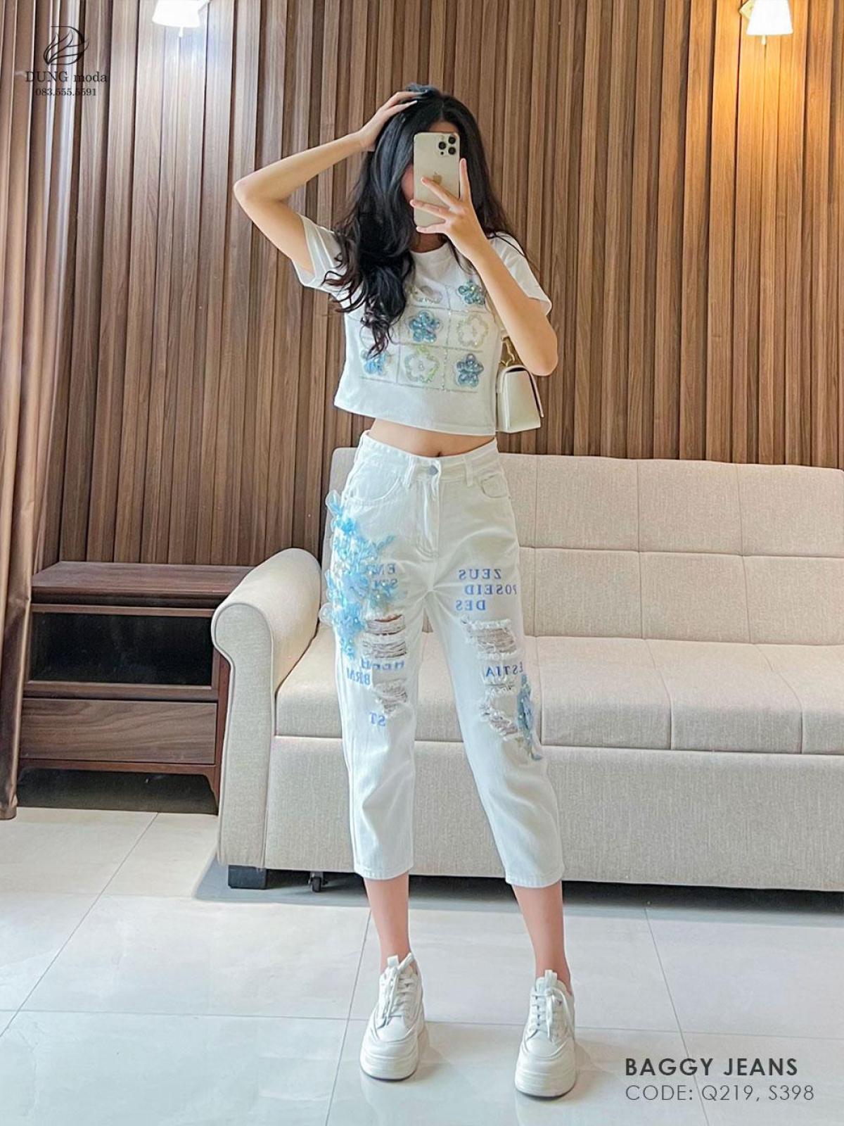 Quần Jean Baggy Q219 1069, ảnh 11
