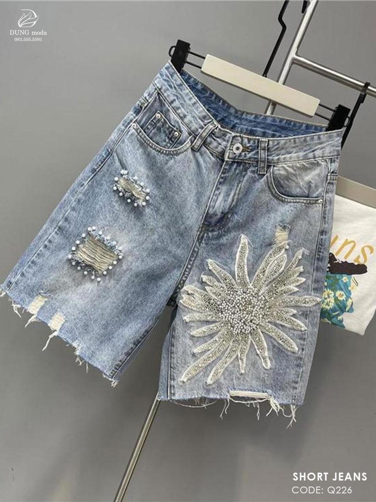 Quần Short Jean Q226 7953, ảnh 2