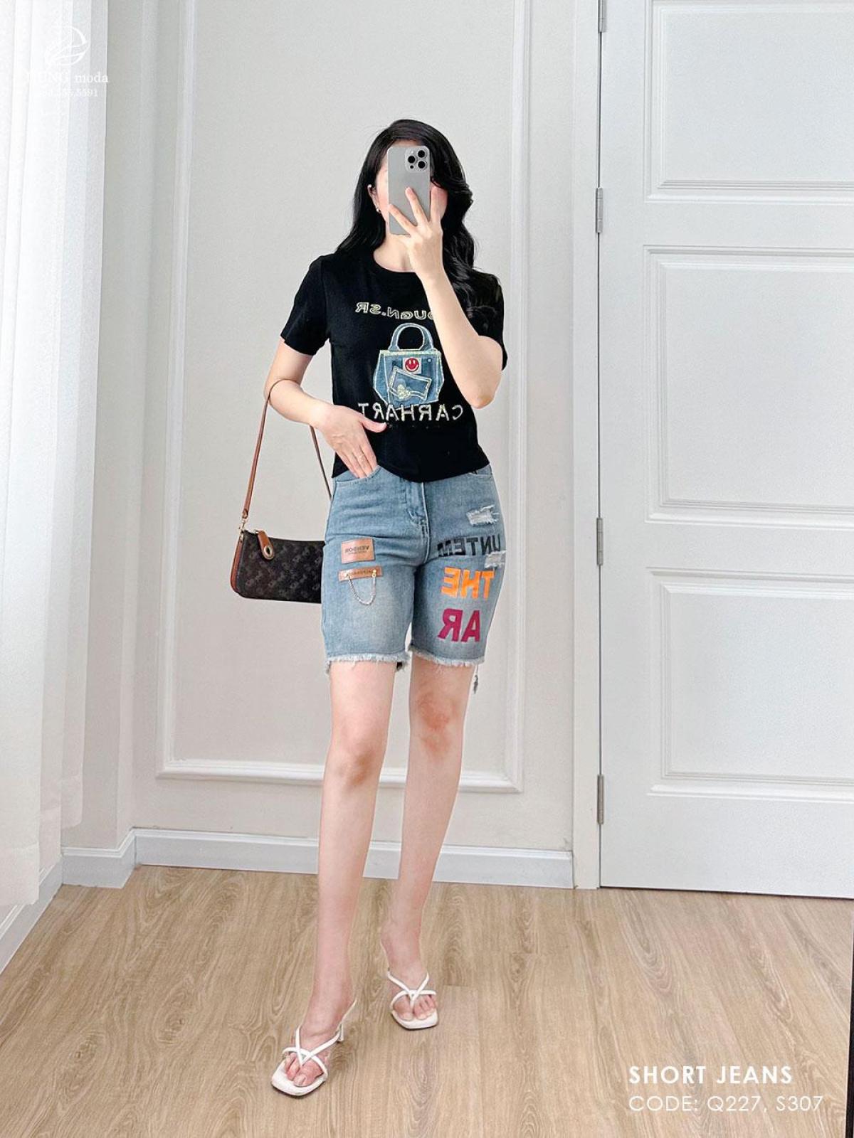 Quần Short Jean Q227 7813, ảnh 2