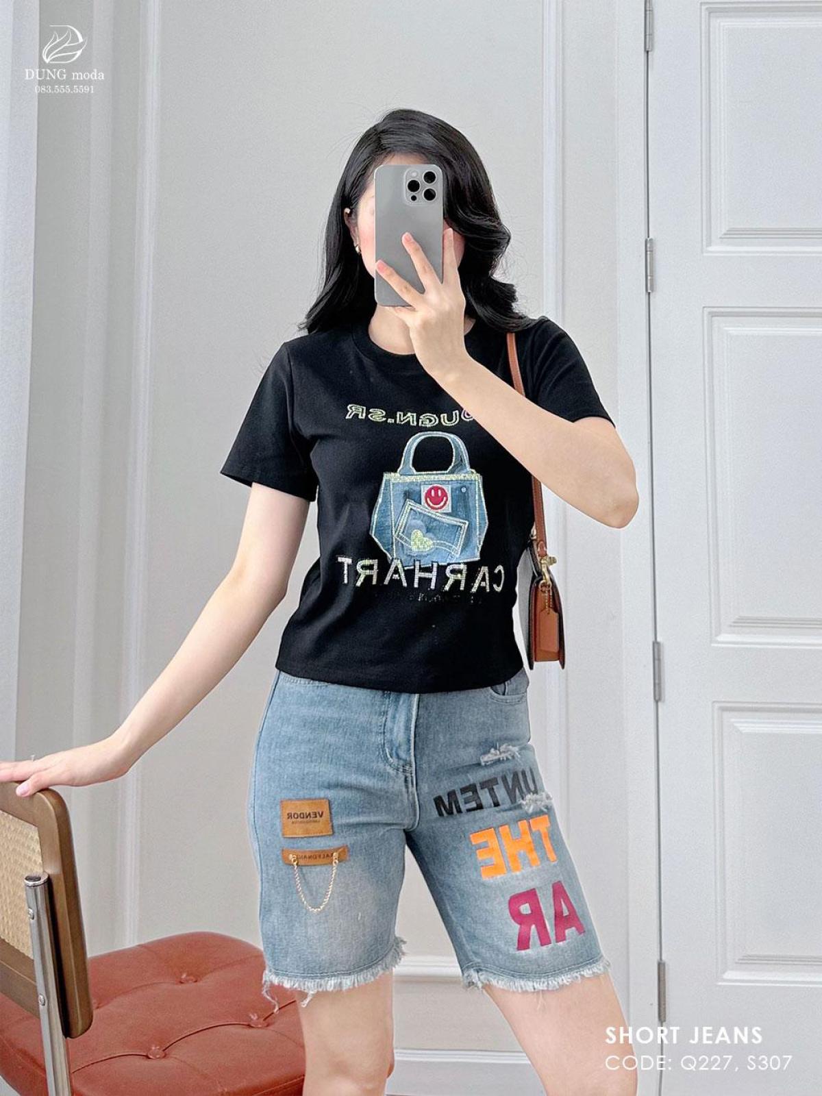 Quần Short Jean Q227 7813, ảnh 6