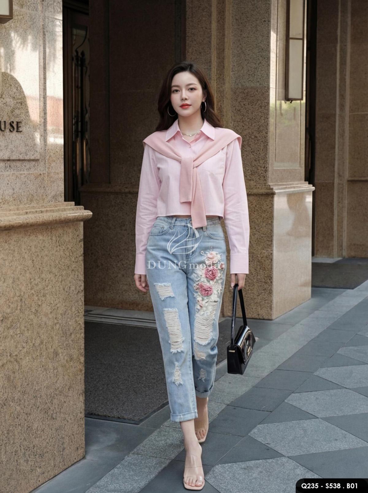Quần Jean Baggy Q235 1025, ảnh 11
