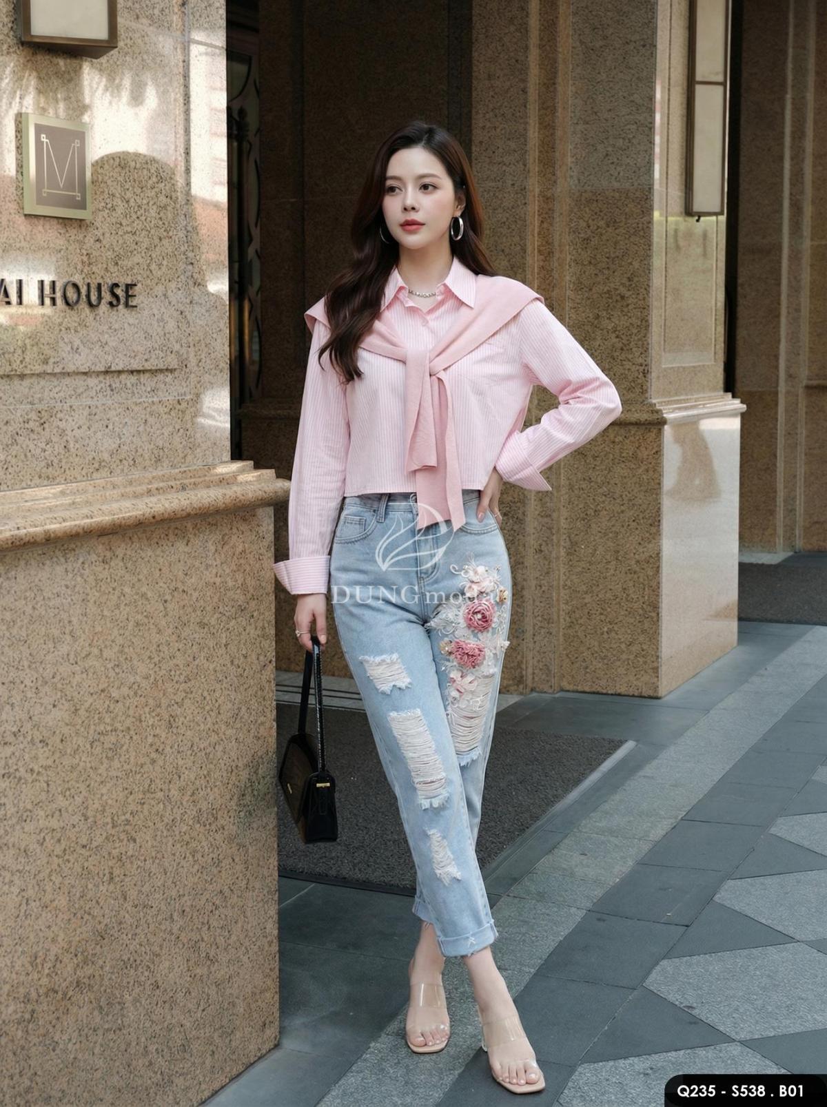 Quần Jean Baggy Q235 1025, ảnh 8