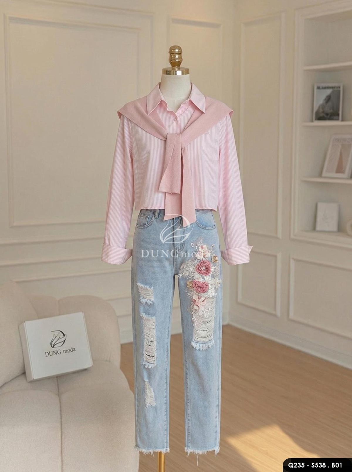 Quần Jean Baggy Q235 1025, ảnh 9
