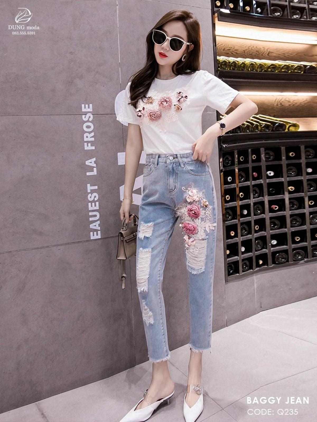Quần Jean Baggy Q235 1025, ảnh 2