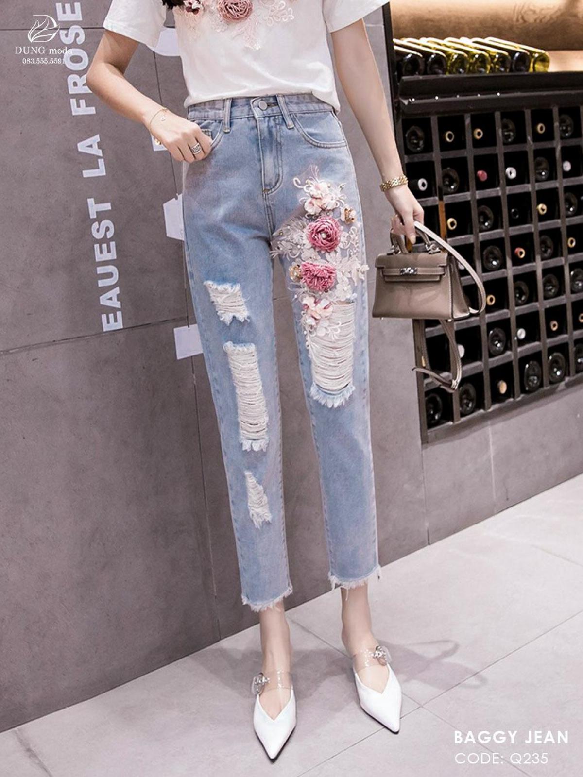 Quần Jean Baggy Q235 1025, ảnh 4