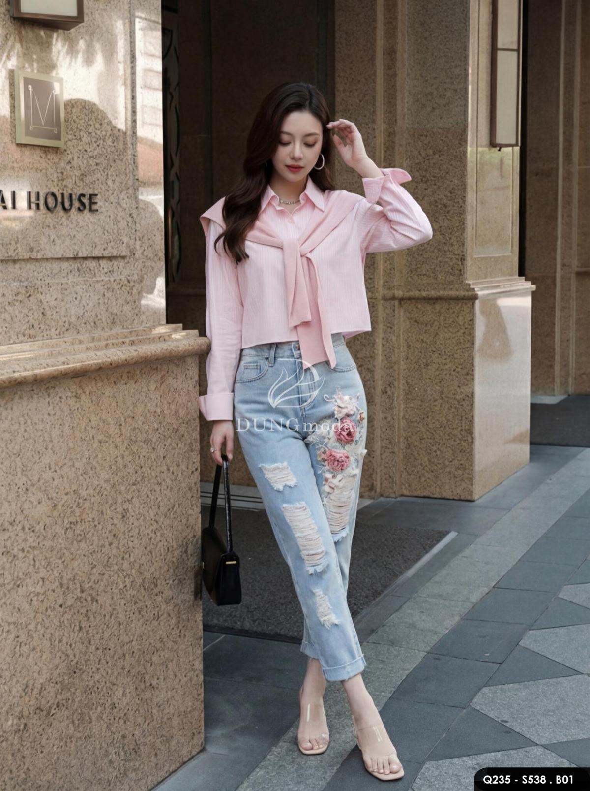 Quần Jean Baggy Q235 1025, ảnh 12