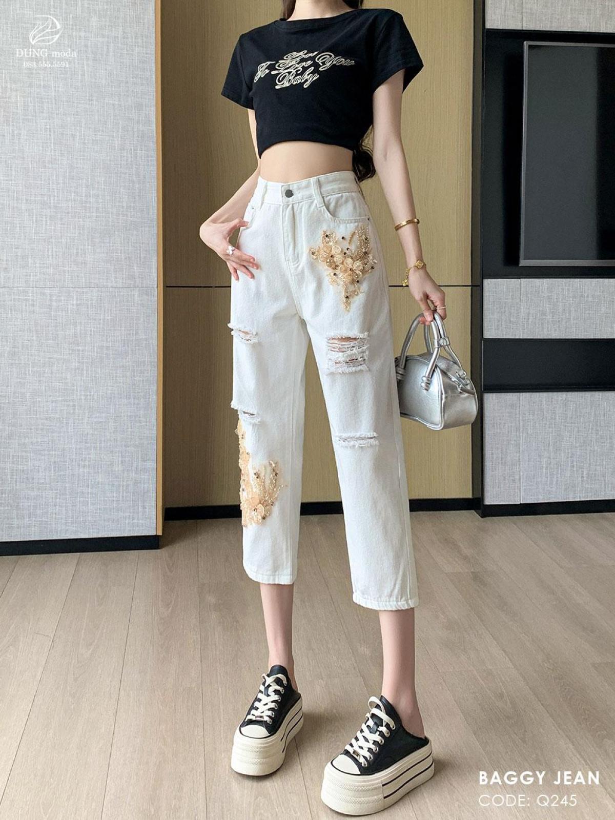 Quần Jean Baggy Q245 1072, ảnh 1