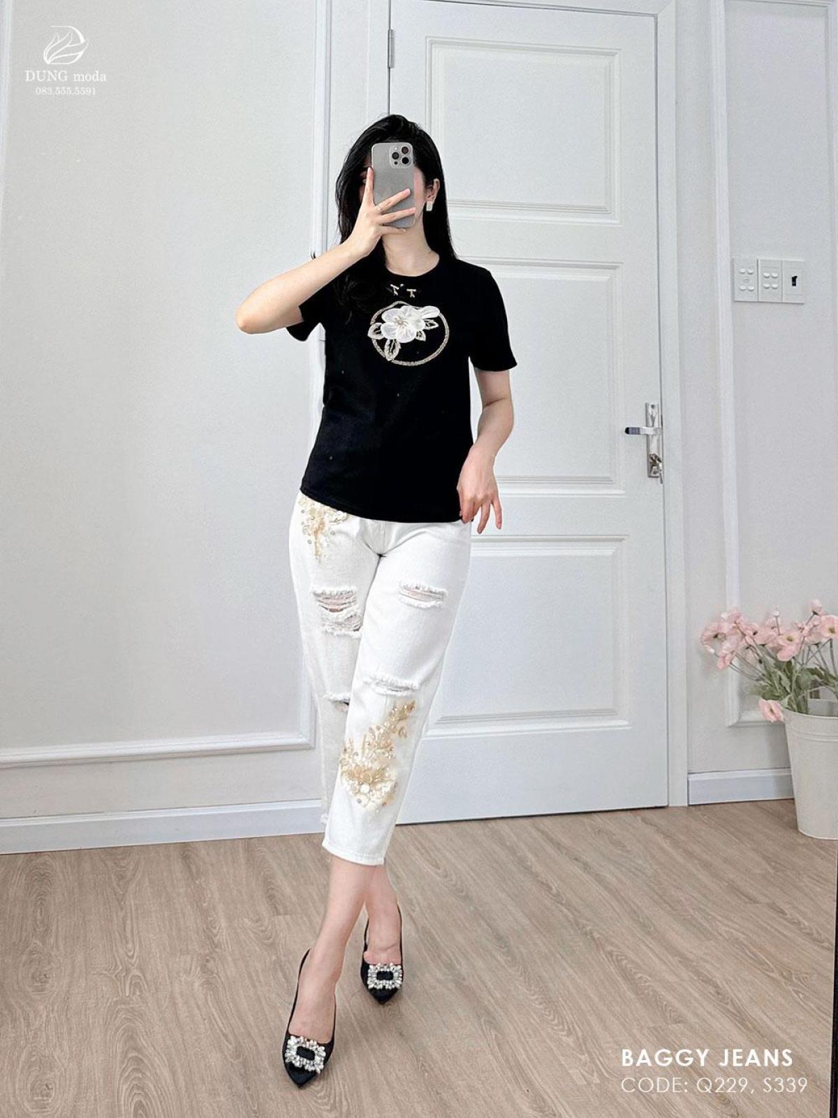 Quần Jean Baggy Q245 1072, ảnh 8