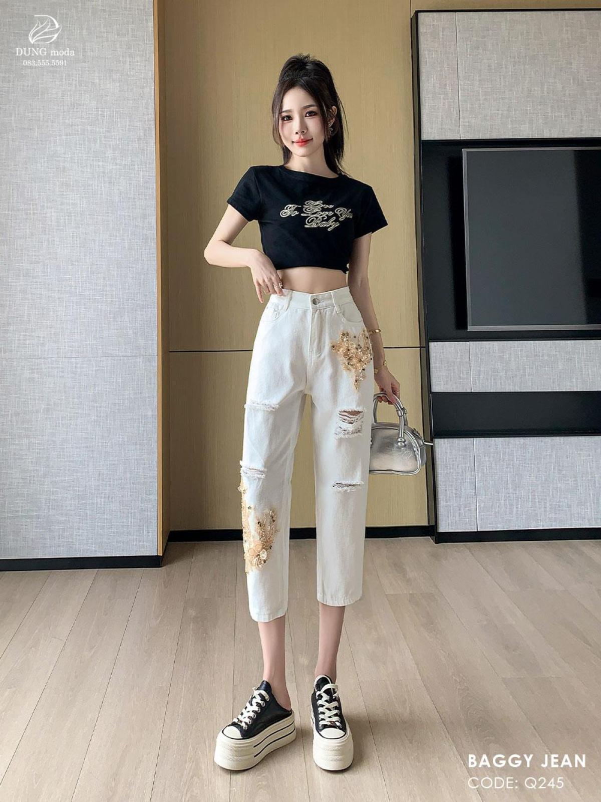 Quần Jean Baggy Q245 1072, ảnh 6