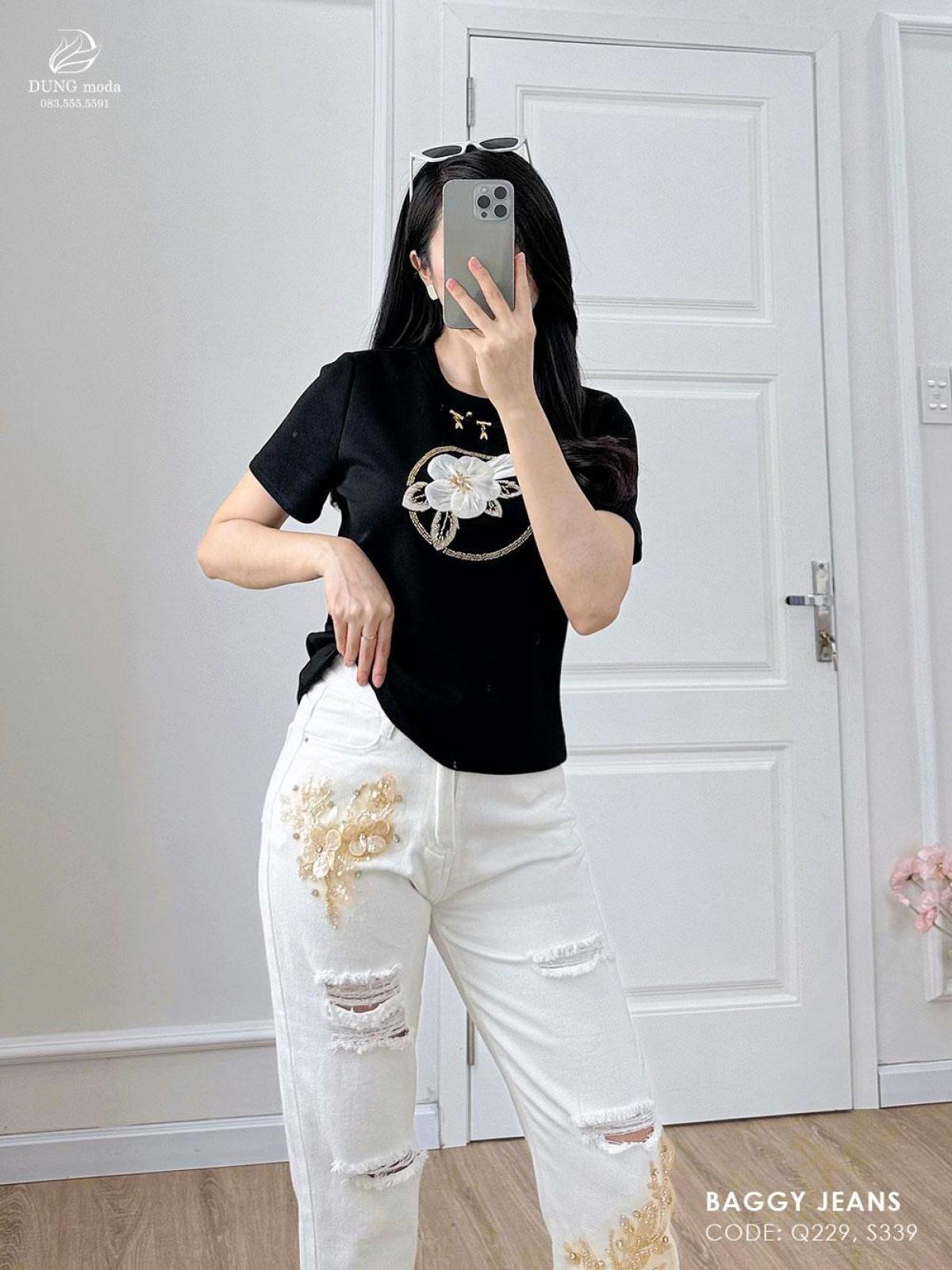Quần Jean Baggy Q245 1072, ảnh 9