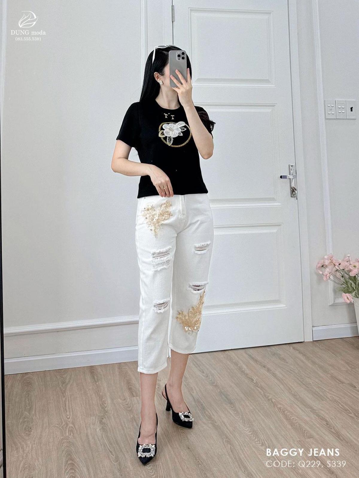 Quần Jean Baggy Q245 1072, ảnh 10