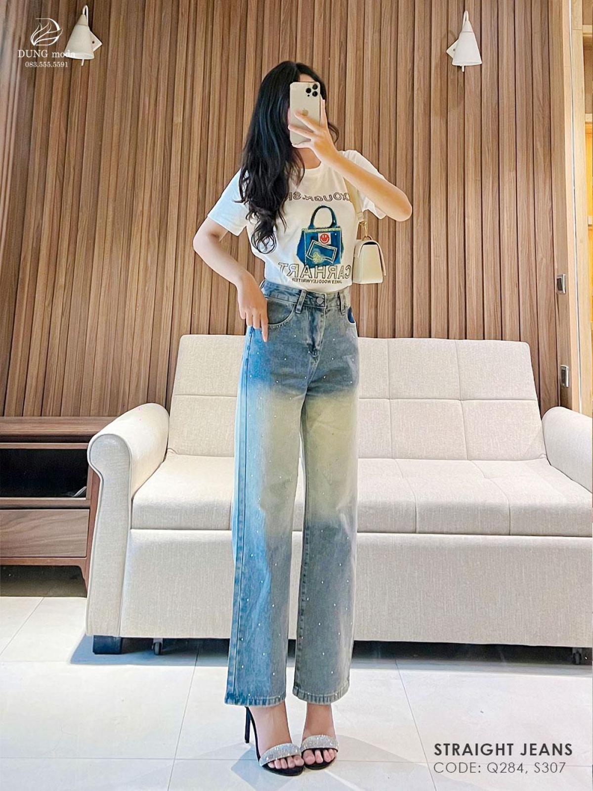 Quần Jean Q284 A6482, ảnh 7