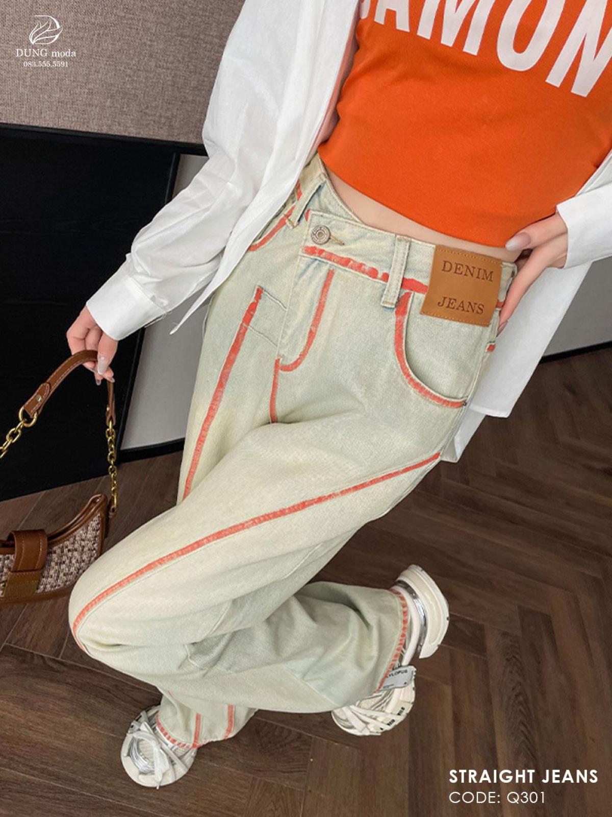 Quần Jean Suông DungModa Q301 8937, ảnh 5
