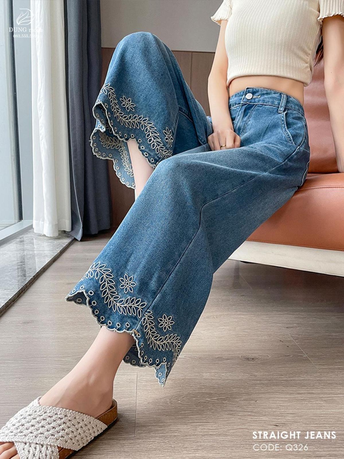 Quần Jean Suông DungModa Q326-89212, ảnh 2