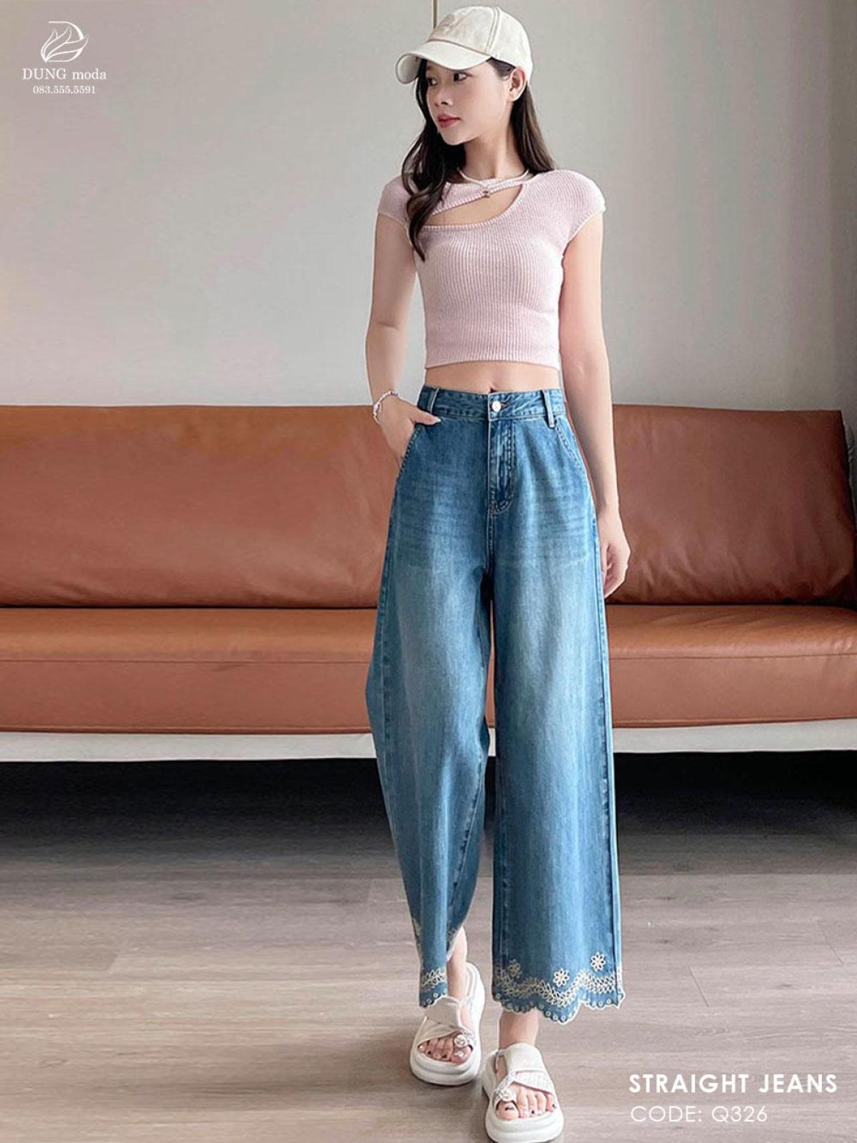 Quần Jean Suông DungModa Q326-89212, ảnh 4