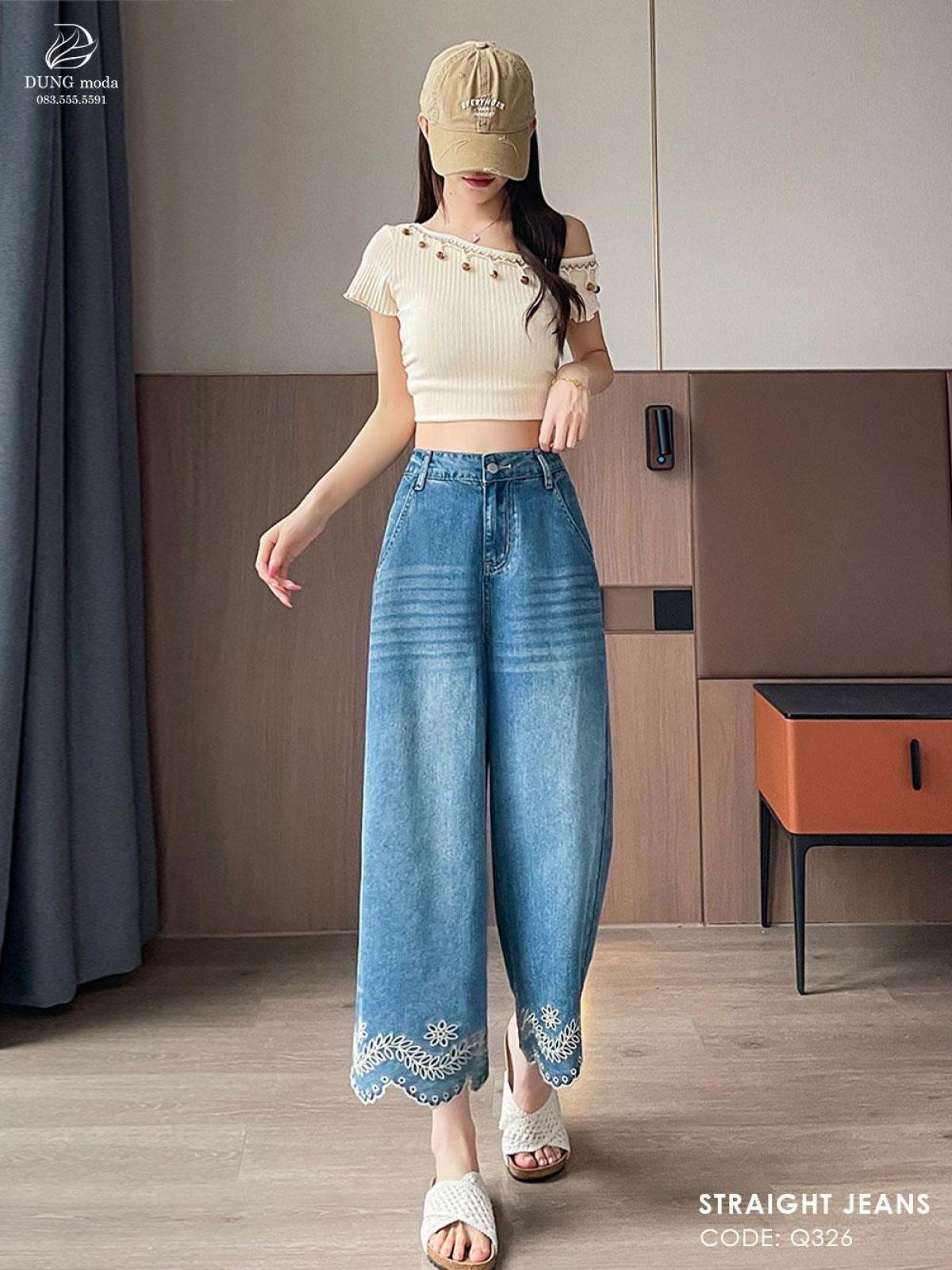 Quần Jean Suông DungModa Q326-89212, ảnh 1