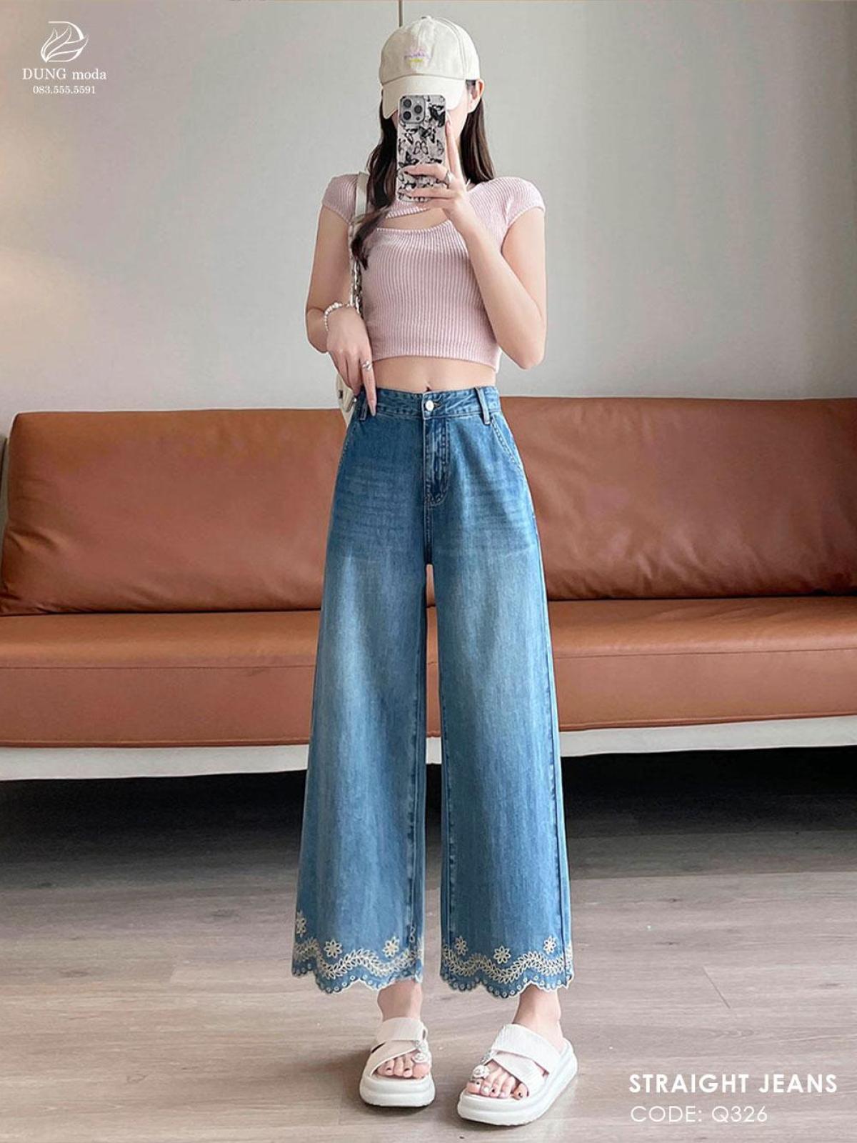 Quần Jean Suông DungModa Q326-89212, ảnh 7