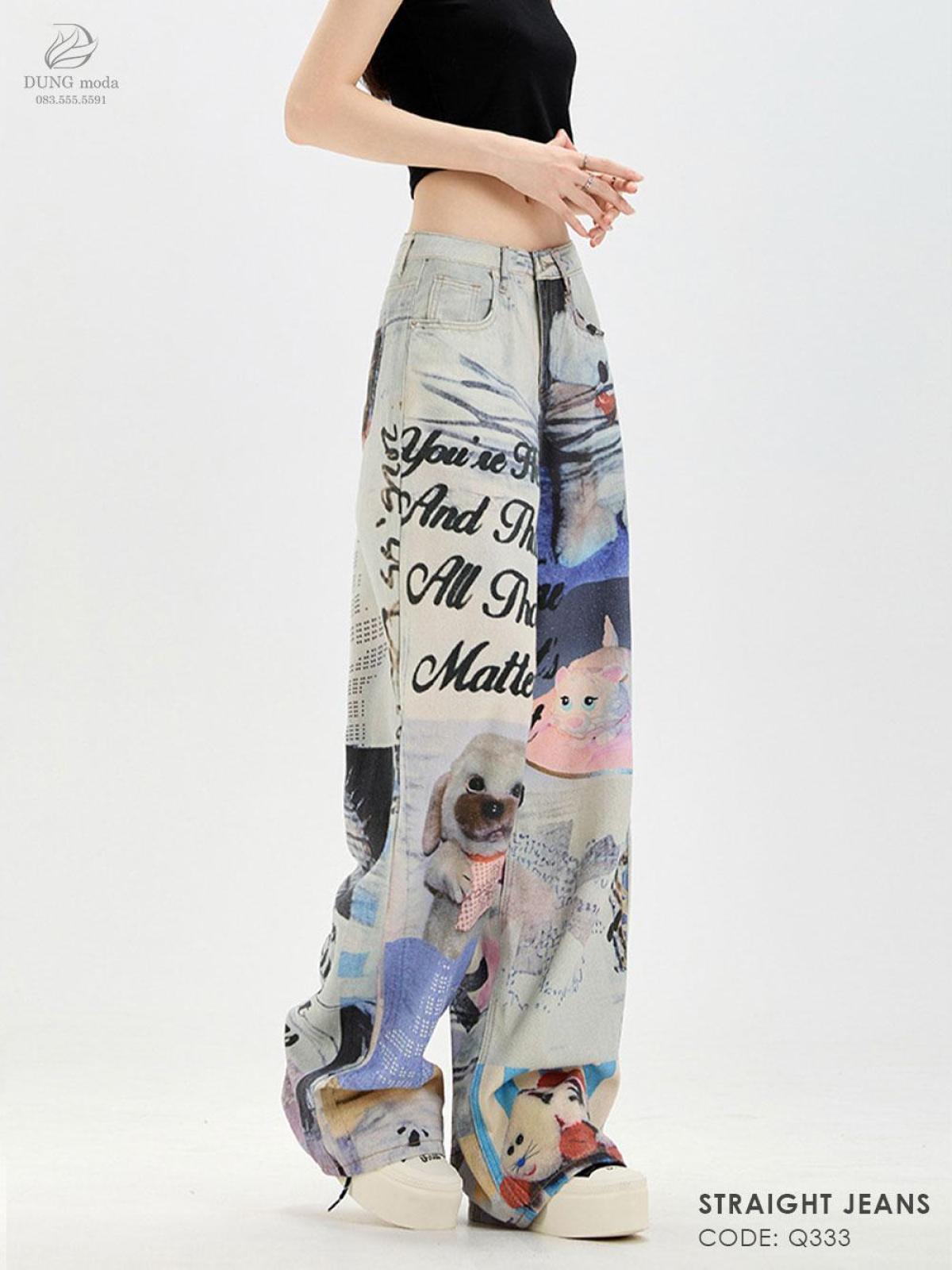 Quần Jean Suông DungModa Q333-9672, ảnh 7