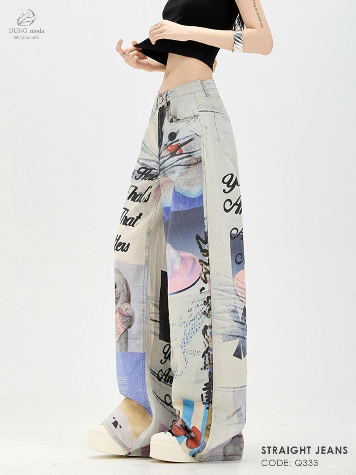 Quần Jean Suông DungModa Q333-9672, ảnh 9